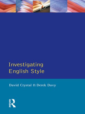 cover image of Investigating English Style